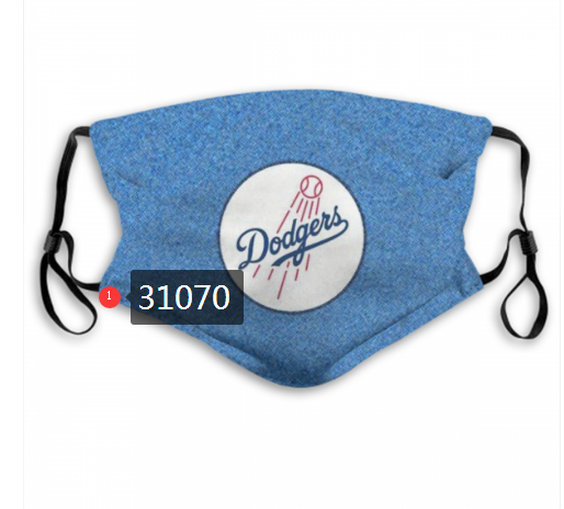 2020 Los Angeles Dodgers Dust mask with filter 12->mlb dust mask->Sports Accessory